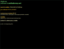 Tablet Screenshot of michalcerny.net